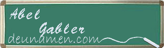 Abel Gabler Visitenkarte
